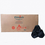 Древесный уголь в брикетах 10кг Kamado