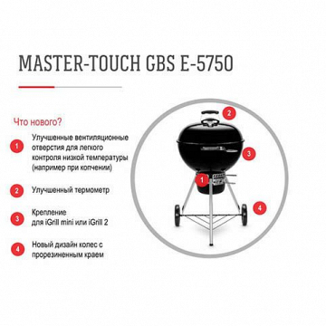 Угольный гриль  Weber Master-Touch GBS SE E-5755 – фотография 5