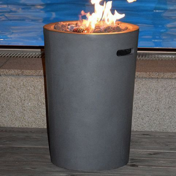  Стол-камин газовый Сlifton Compact Round Grey – фотография 5